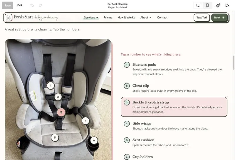 Fresh Start Baby Gear Cleaning: Car seat hotspots